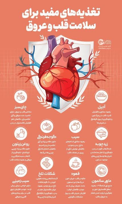 تغذیه مفید برای سلامت قلب و عروق