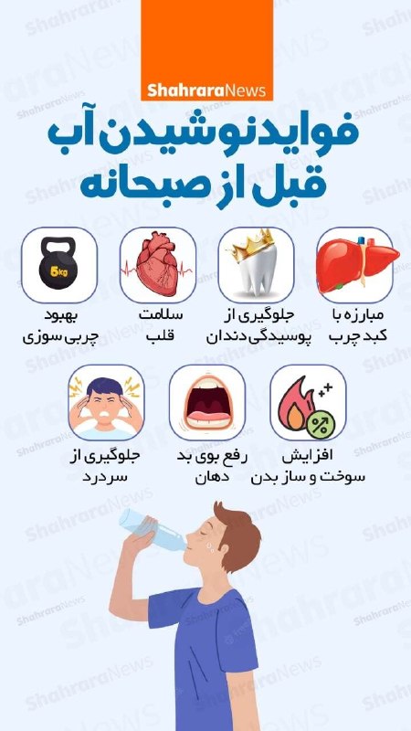 فواید نوشیدن آب قبل از صبحانه